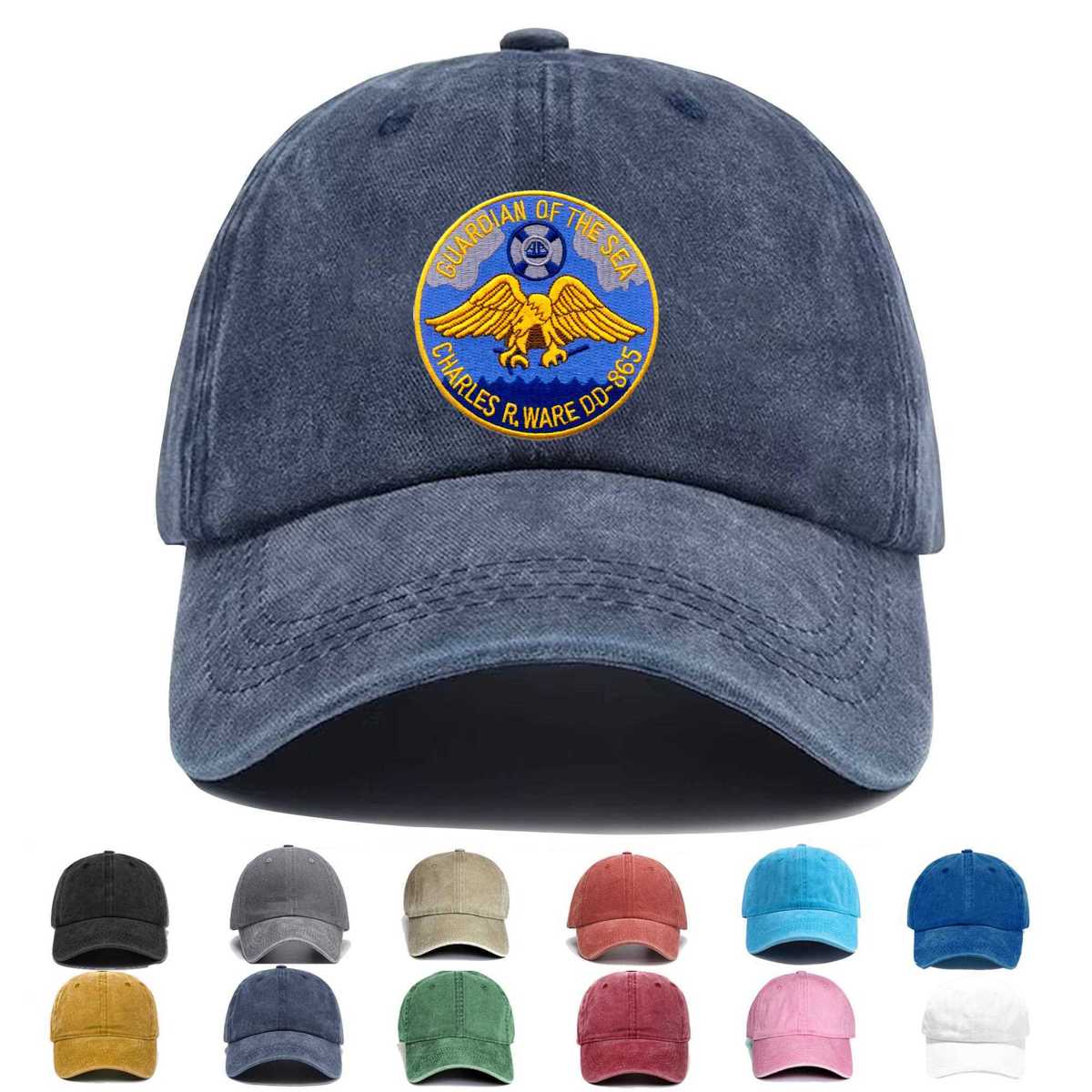 Uss Charles P Ware Dd 865 Embroidered Hat - Custom Hat