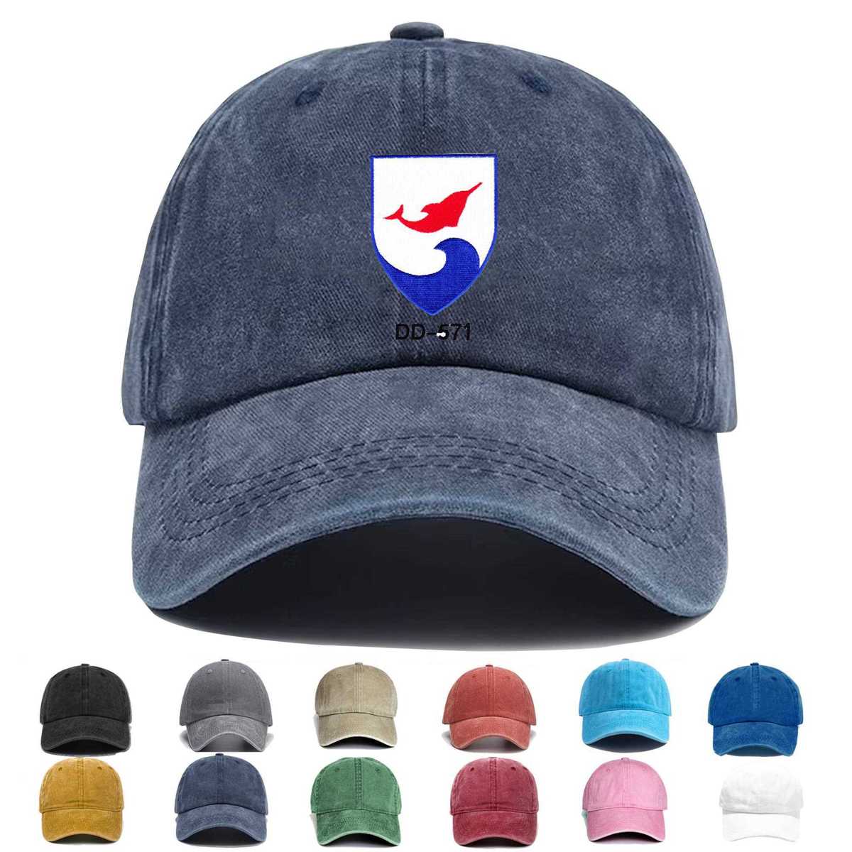Uss Claxton Dd 571 Destroyer Ship Embroidered Hat - Custom Hat