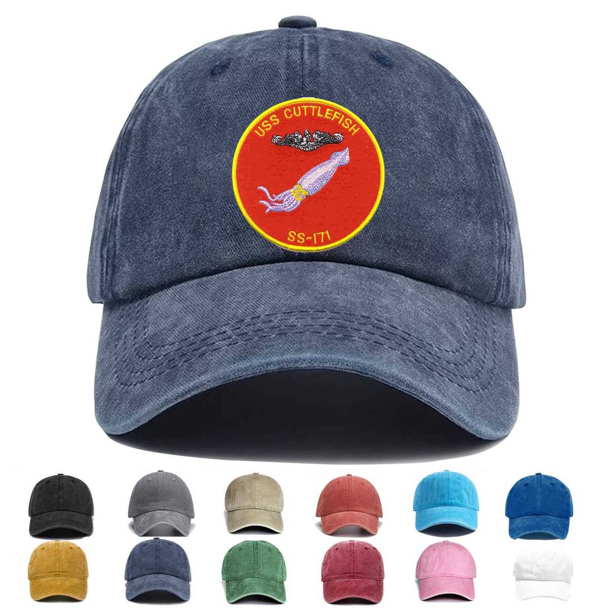 Uss Cuttlefish Ss 171 Embroidered Hat - Custom Hat