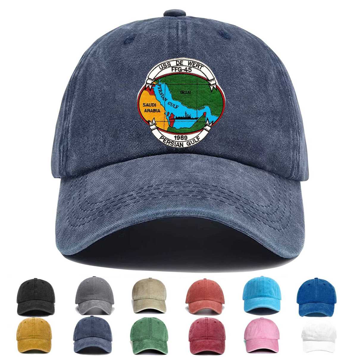 Uss De Wert Ffg 45 Embroidered Hat - Custom Hat