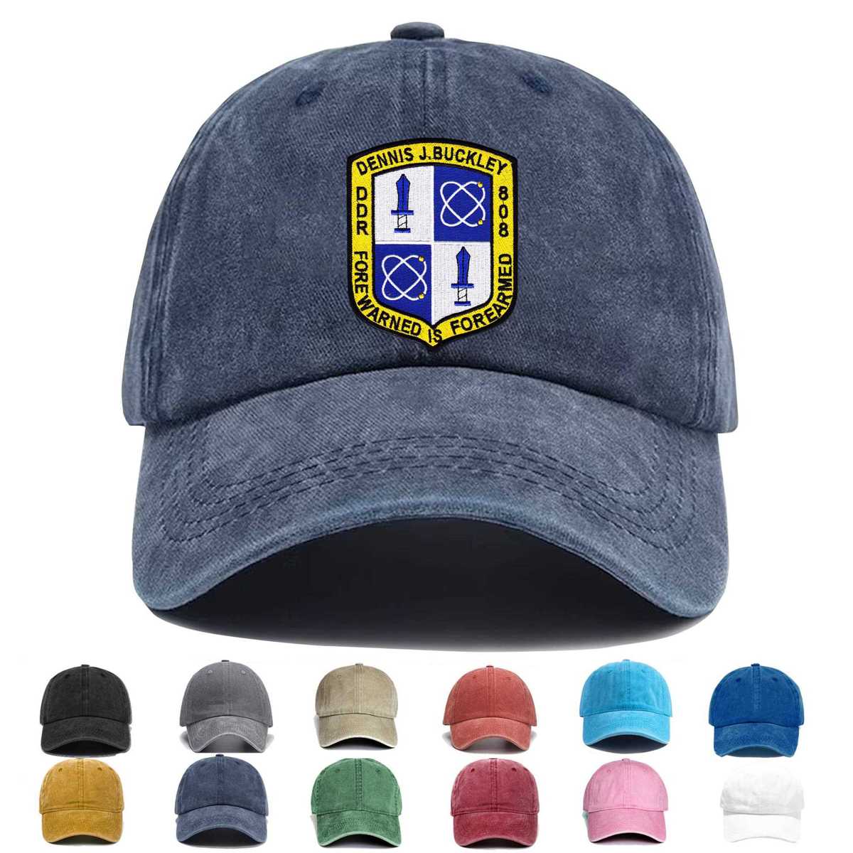 Uss Dennis J Buckley Dd 808 Destroyer Ship Second Version Embroidered Hat - Custom Hat