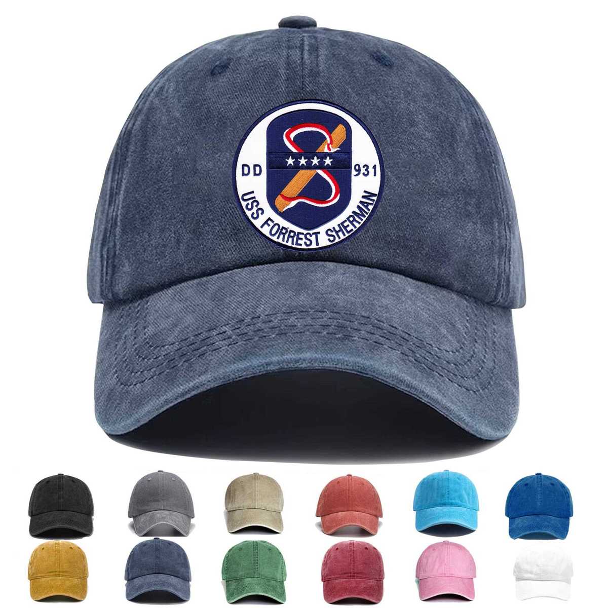 Uss Forrest Sherman Dd 931 Embroidered Hat - Custom Hat