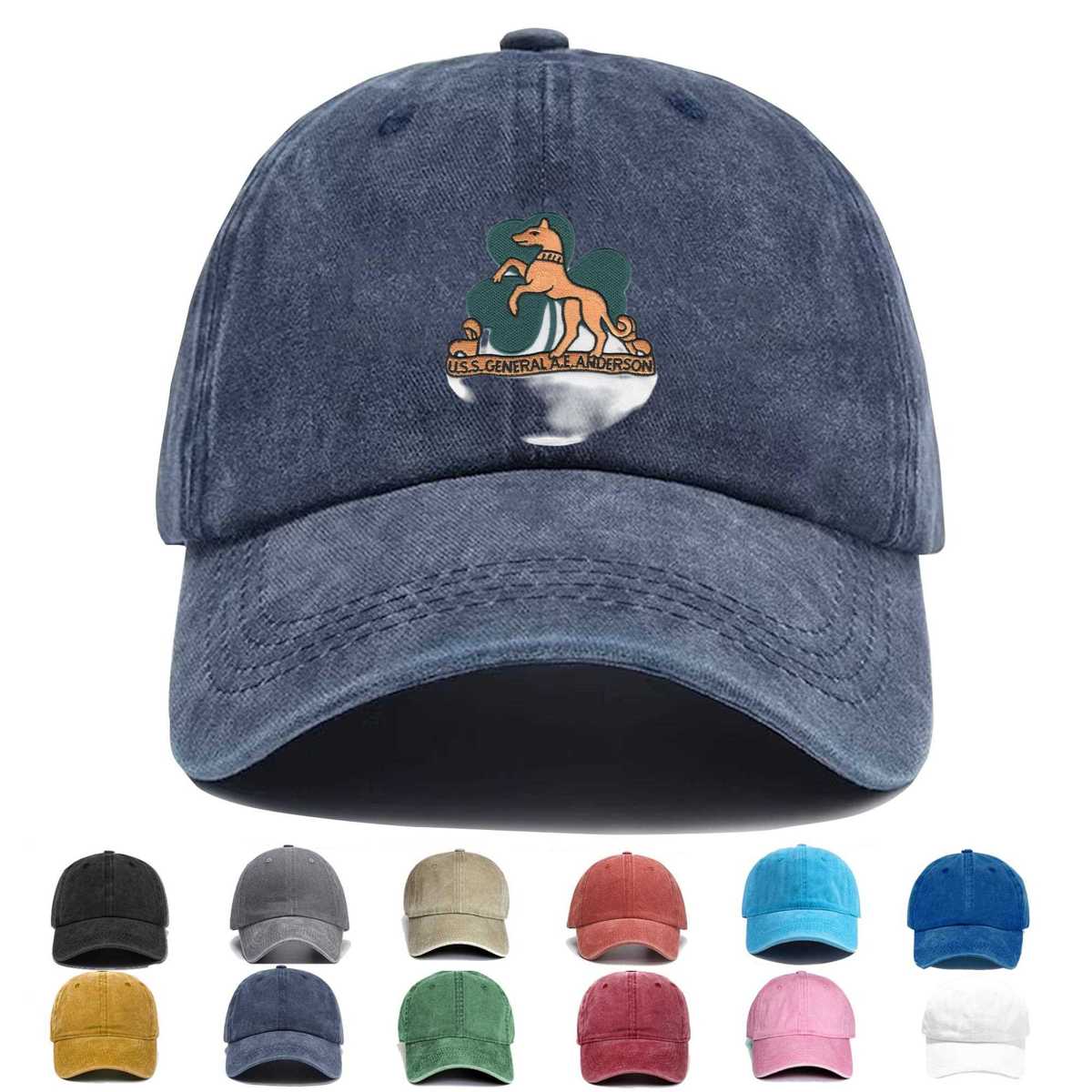 Uss General A E Anderson Apa 111 Embroidered Hat - Custom Hat