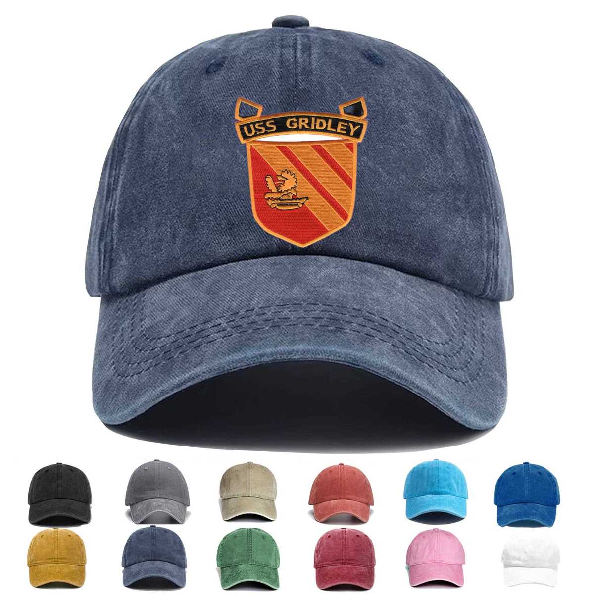 Uss Gridley Cg 21 Embroidered Hat - Custom Hat