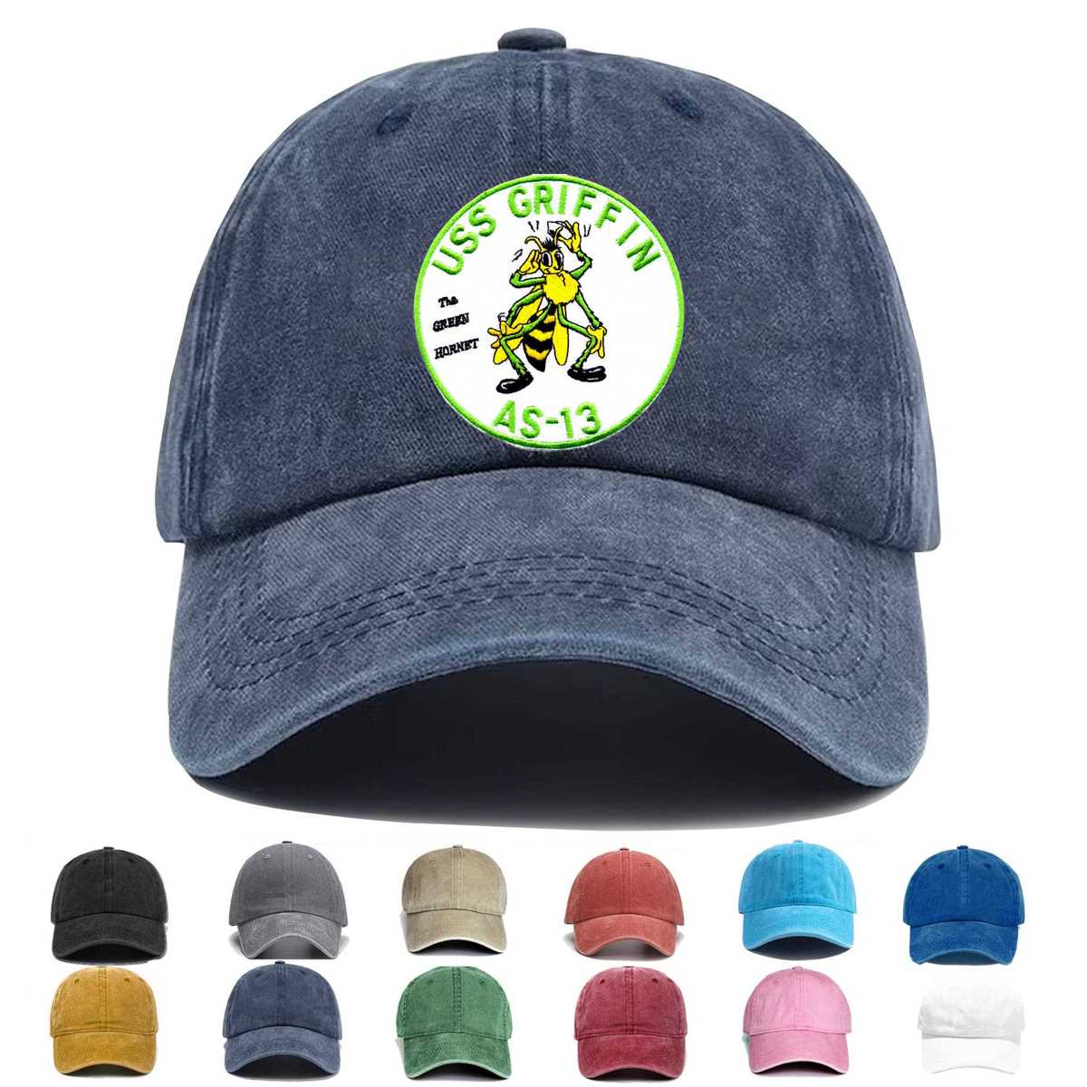 Uss Griffin As 13 Version A Embroidered Hat - Custom Hat