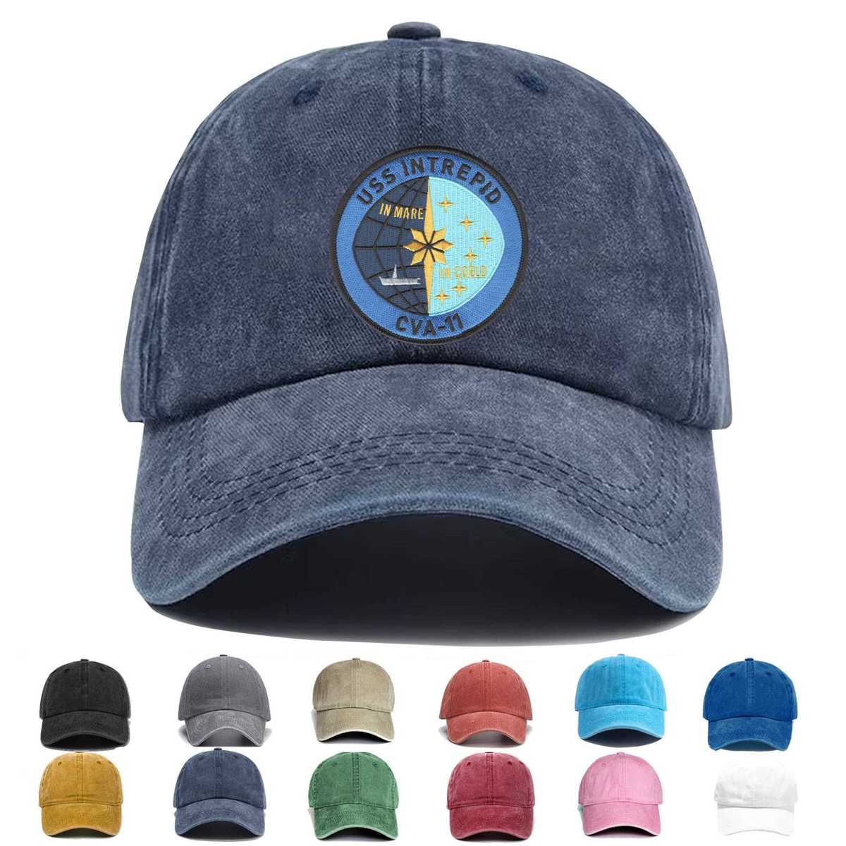 Uss Intrepid Cva 11 Embroidered Hat - Custom Hat