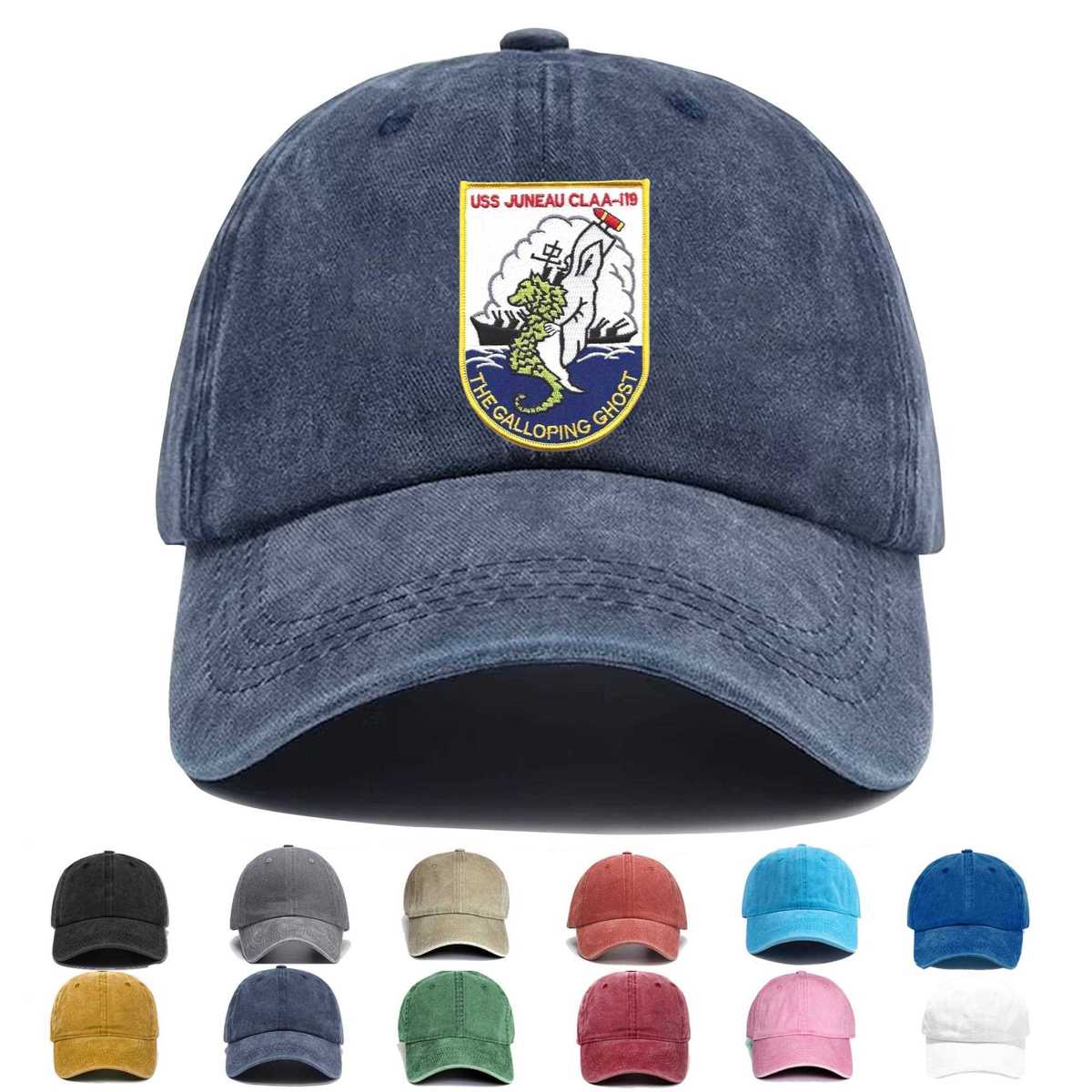 Uss Juneau Claa 119 Embroidered Hat - Custom Hat