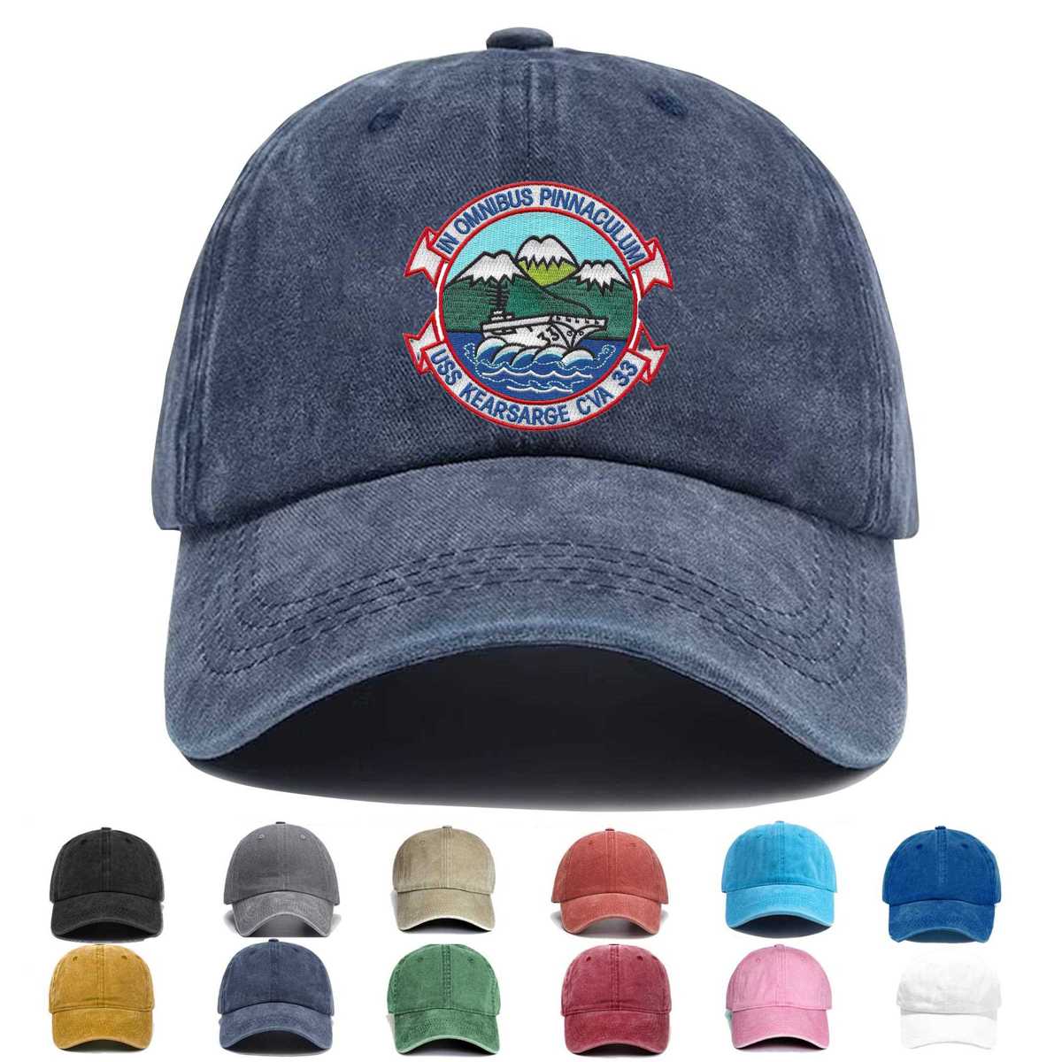 Uss Kearsarge Cva 33 Carrier Aircraft Attack Ship Embroidered Hat - Custom Hat