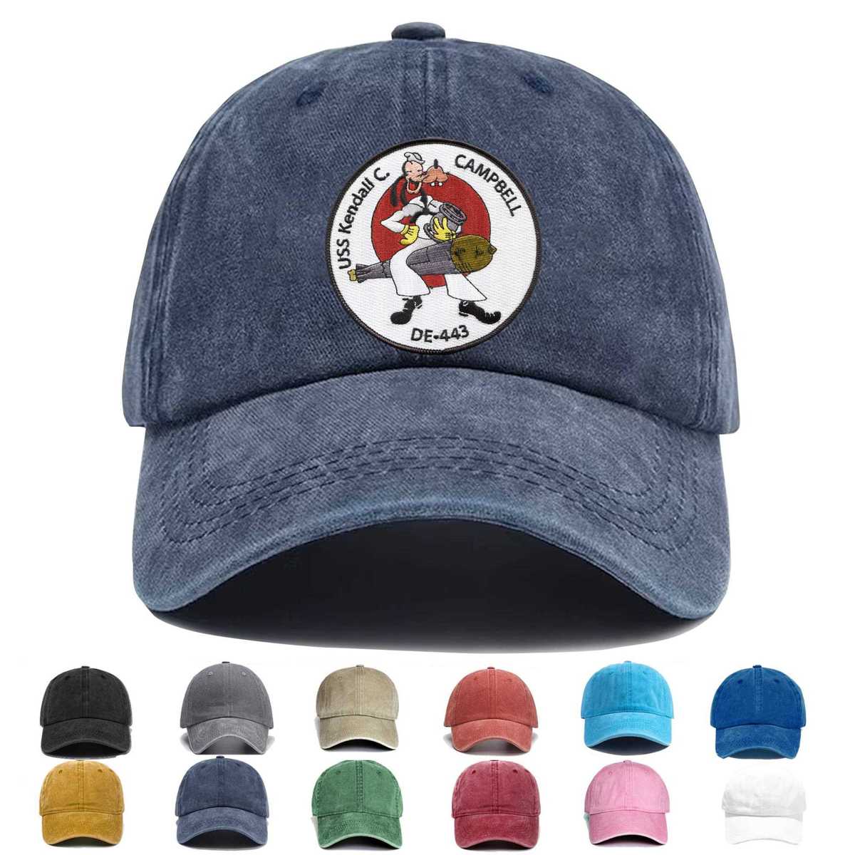 Uss Kendall C Campbell De 443 Embroidered Hat - Custom Hat