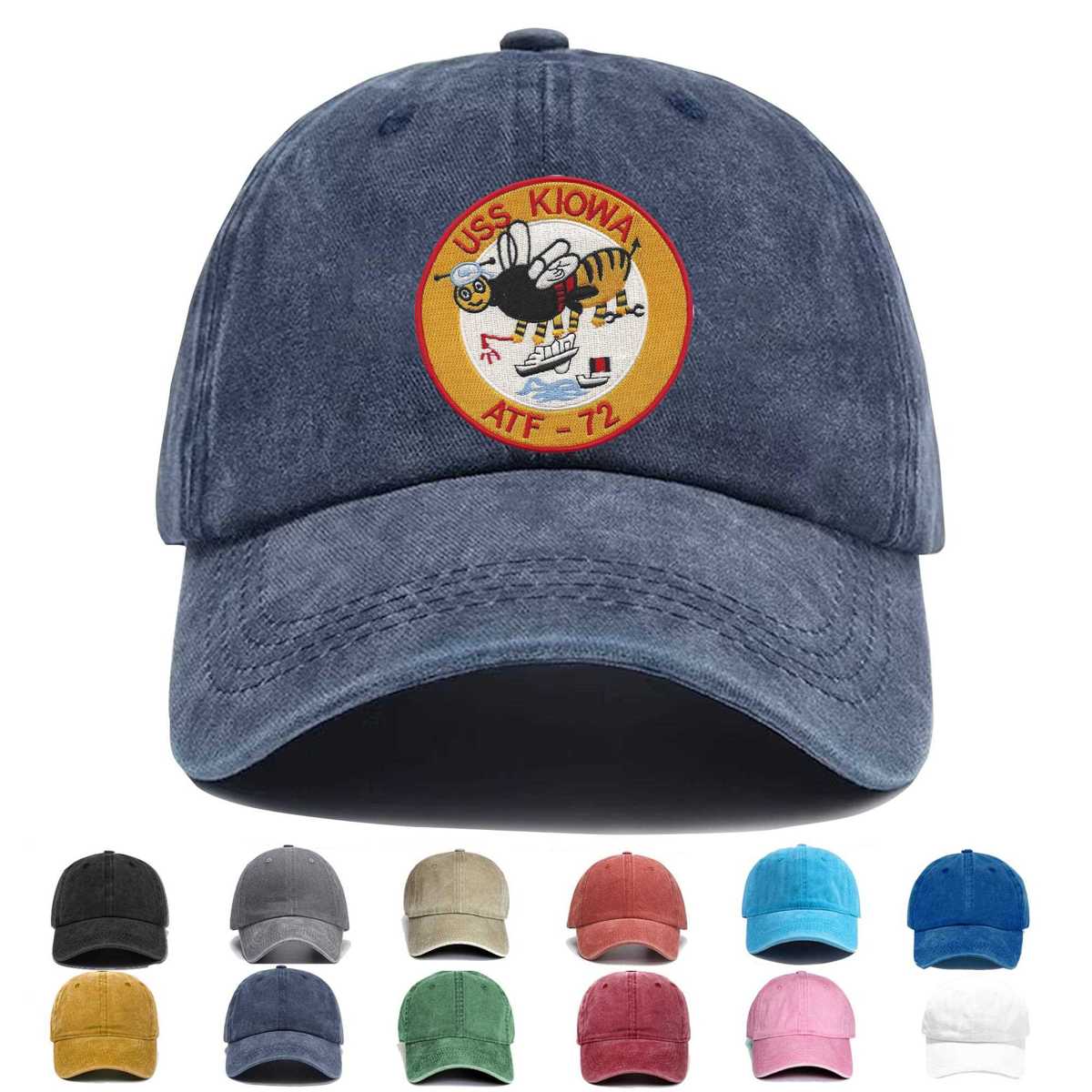 Uss Kiowa Atf 72 Embroidered Hat - Custom Hat