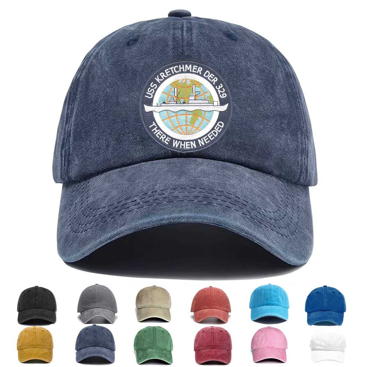 Uss Kretchmer Der 329 Embroidered Hat - Custom Hat