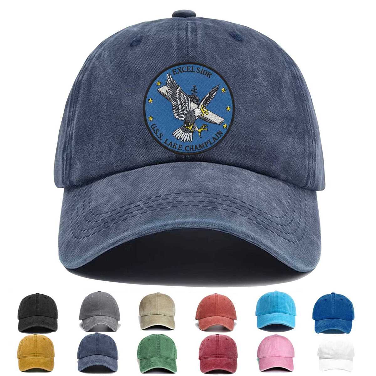Uss Lake Champlain Cv 39 Embroidered Hat - Custom Hat