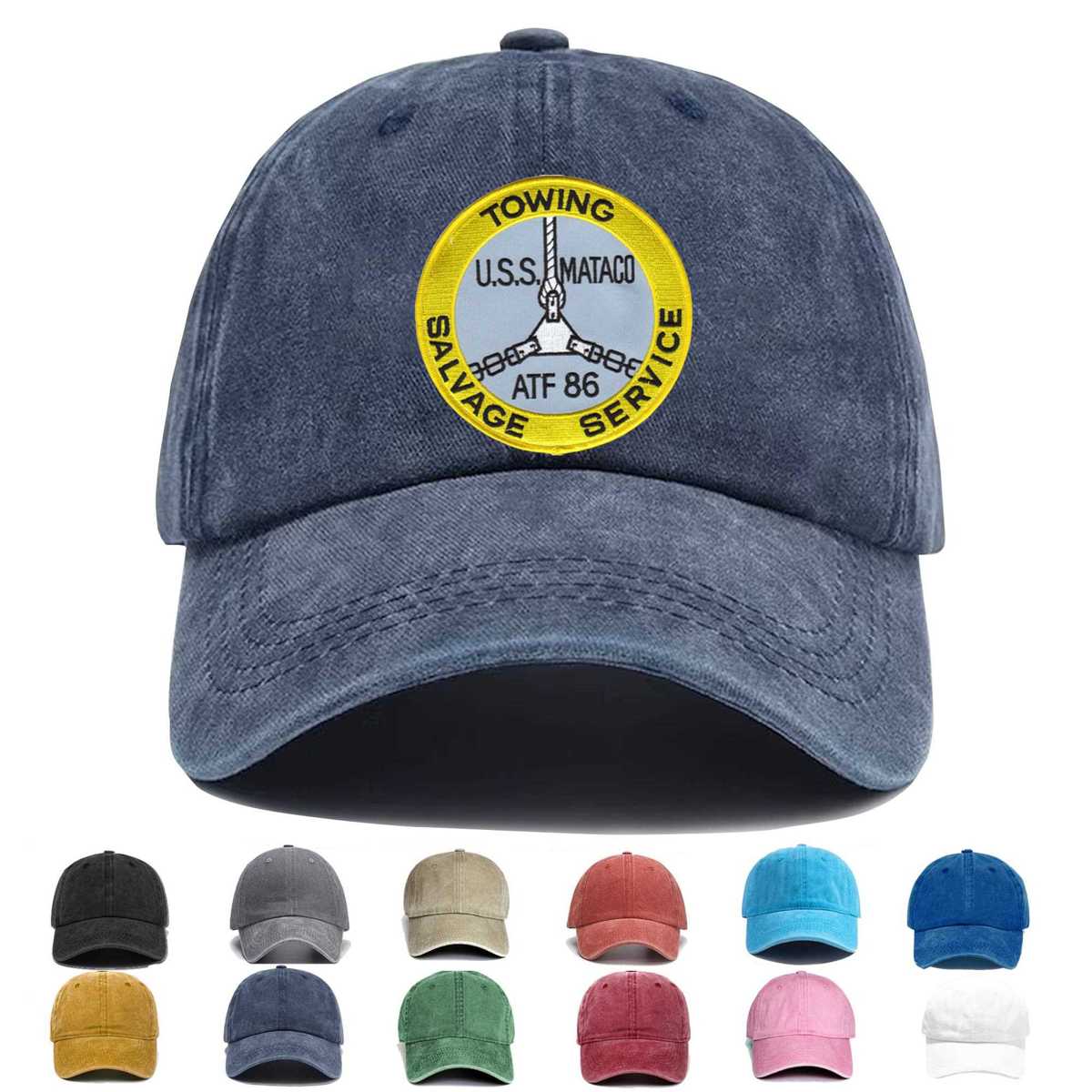 Uss Mataco Atf 86 Embroidered Hat - Custom Hat