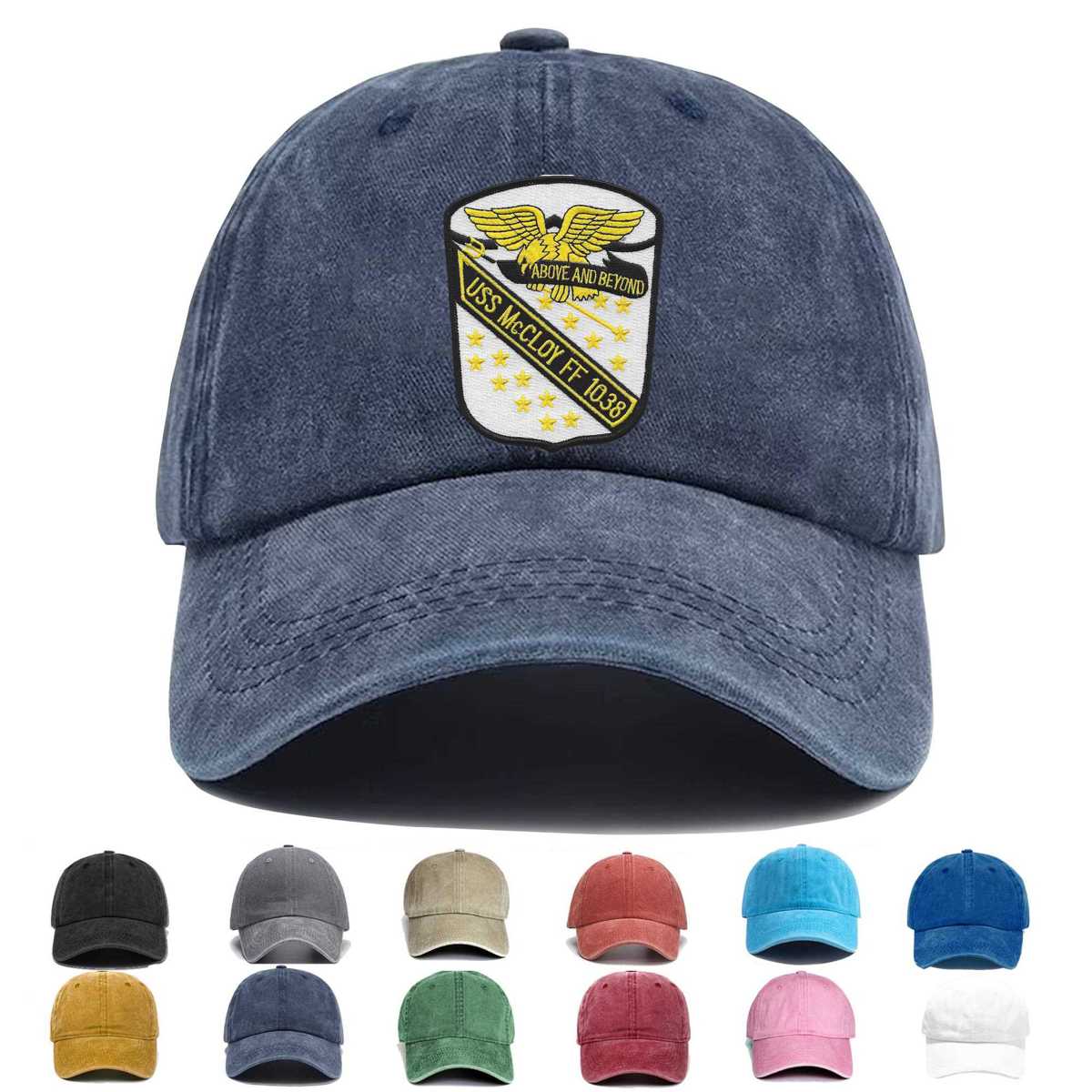 Uss Mc Cloy Ff 1038 Frigate Ship Embroidered Hat - Custom Hat