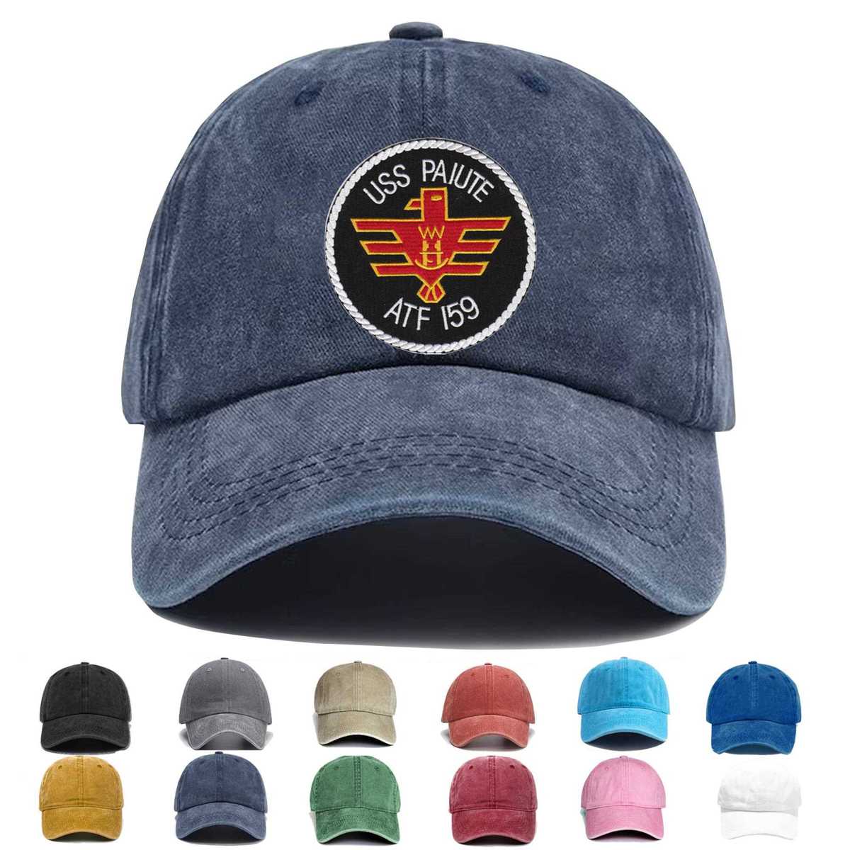 Uss Paiute Atf 159 Embroidered Hat - Custom Hat