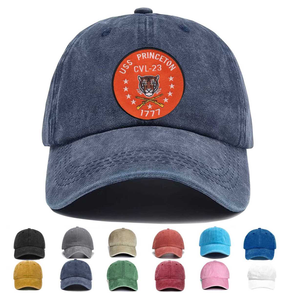 Uss Princeton Cvl 23 Embroidered Hat - Custom Hat