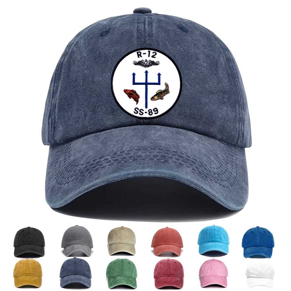 Uss R 12 Ss 89 Submarine Embroidered Hat - Custom Hat