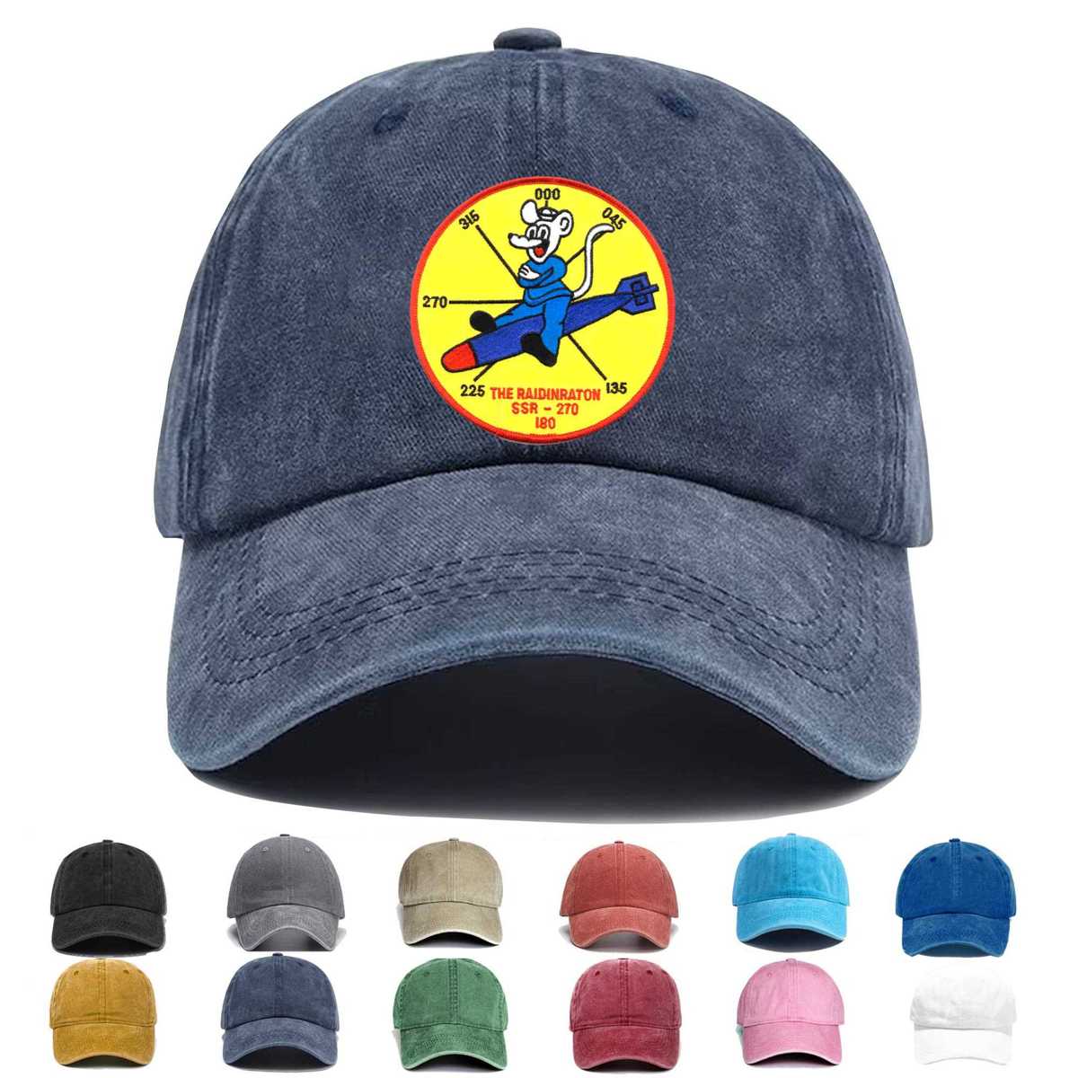 Uss Raton Ssr 270 Diesel Electric Picket Submarine Embroidered Hat - Custom Hat