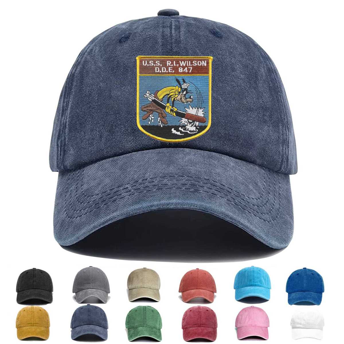 Uss Rl Wilson Dde 847 Moh Embroidered Hat - Custom Hat