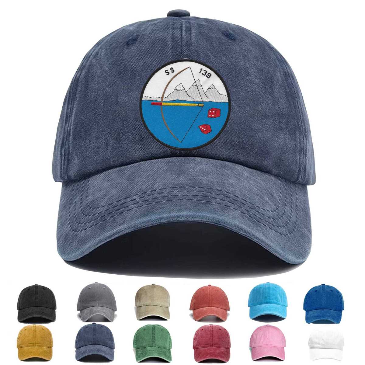 Uss S 34 Submarine Ss 139 Embroidered Hat - Custom Hat