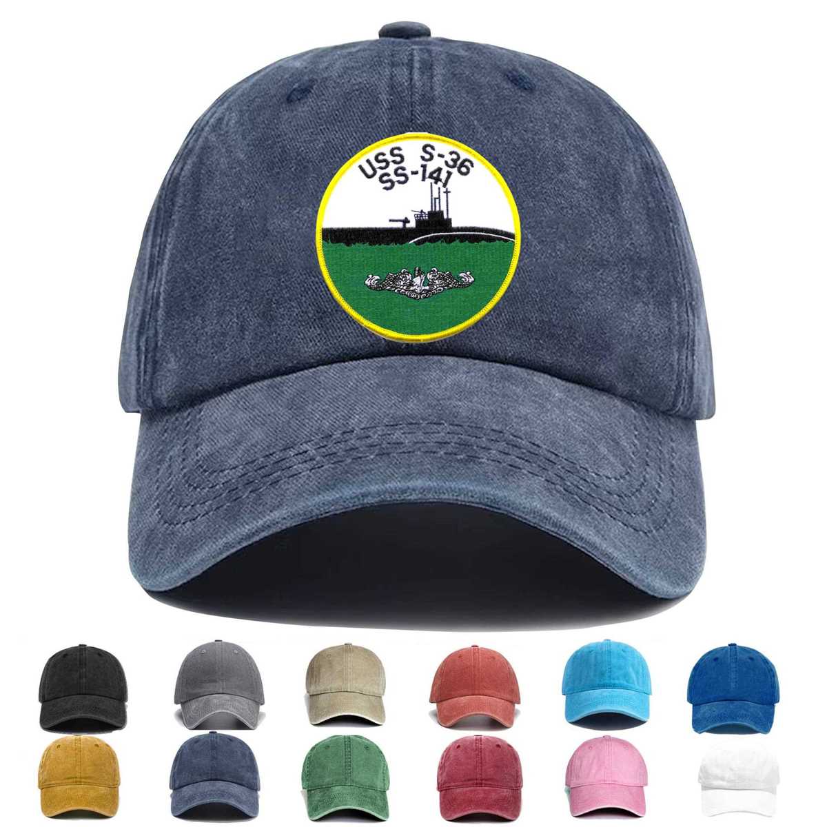 Uss S 36 Ss 141 Embroidered Hat - Custom Hat