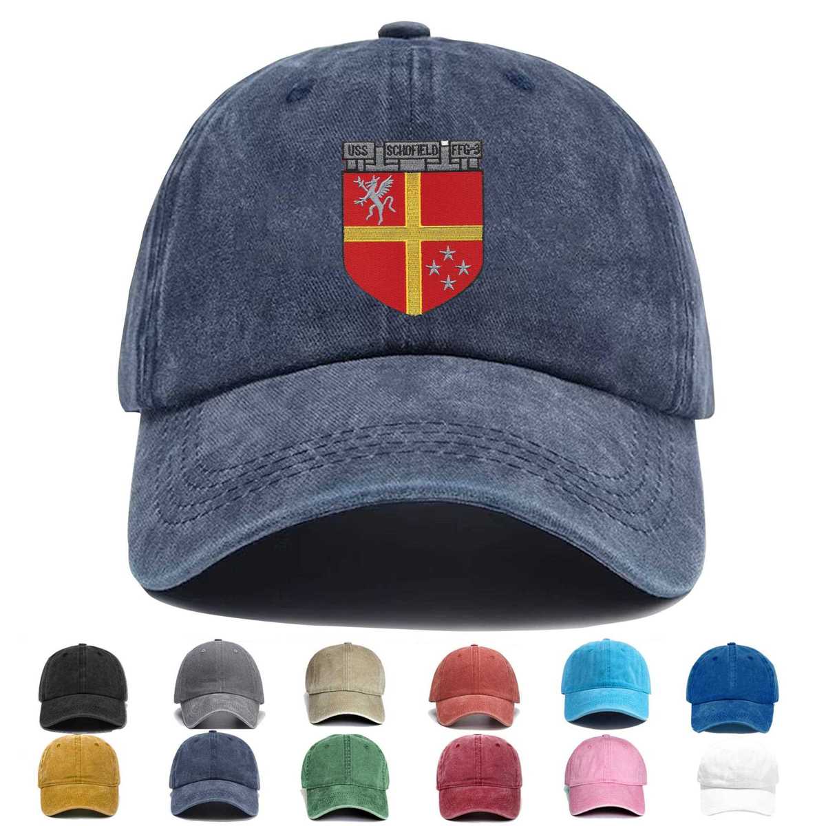 Uss Schofield Ffg 3 Guided Missile Frigate Ship Embroidered Hat - Custom Hat