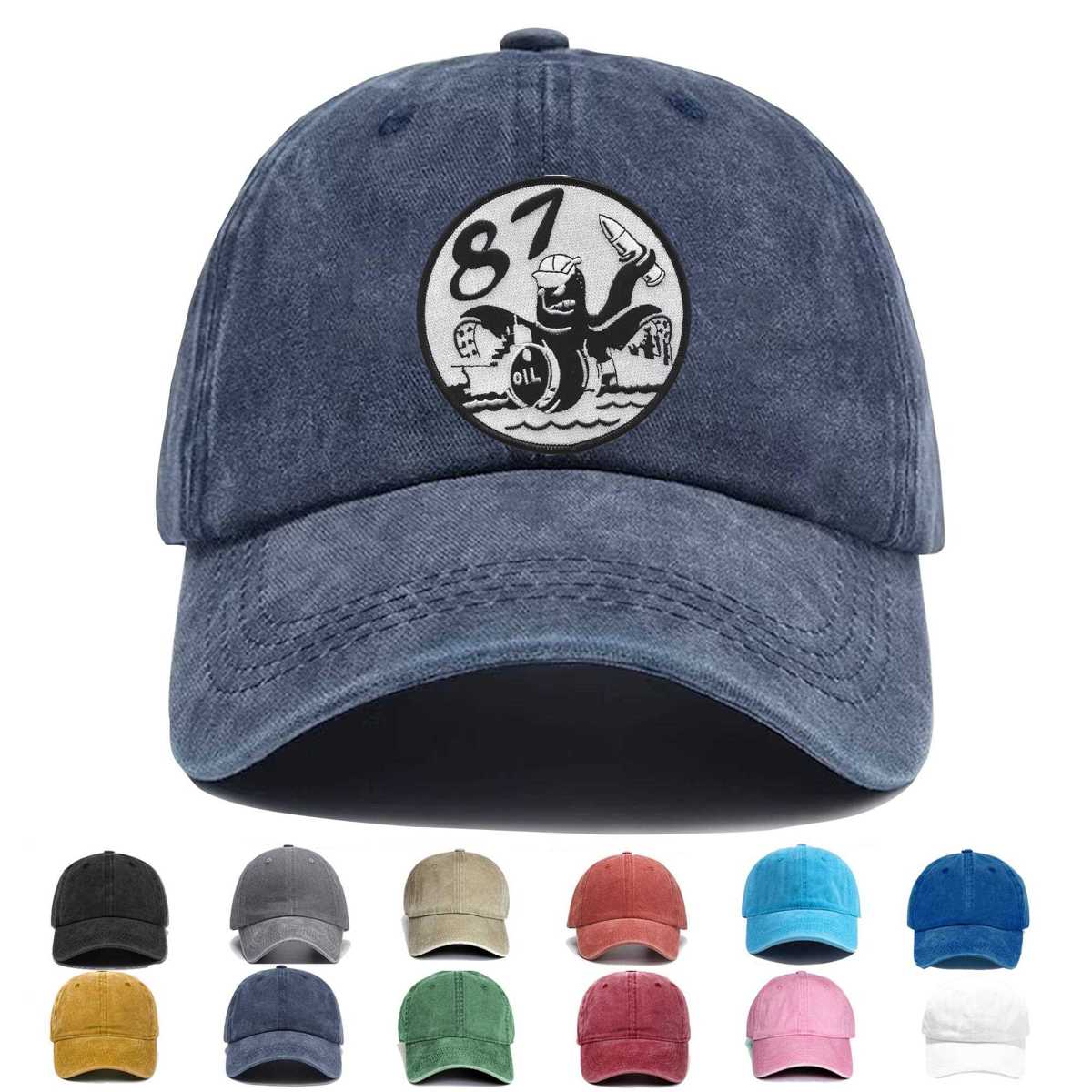 Uss Sebec Ao 87 Fleet Oiler Ship Embroidered Hat - Custom Hat