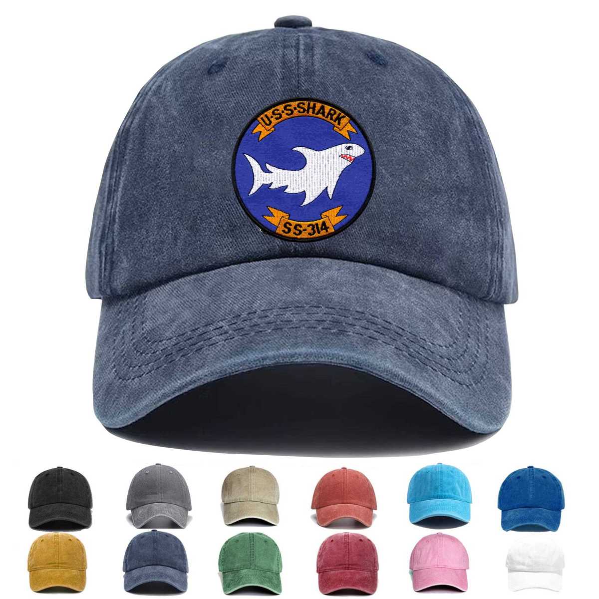 Uss Shark Ss 314 Embroidered Hat - Custom Hat