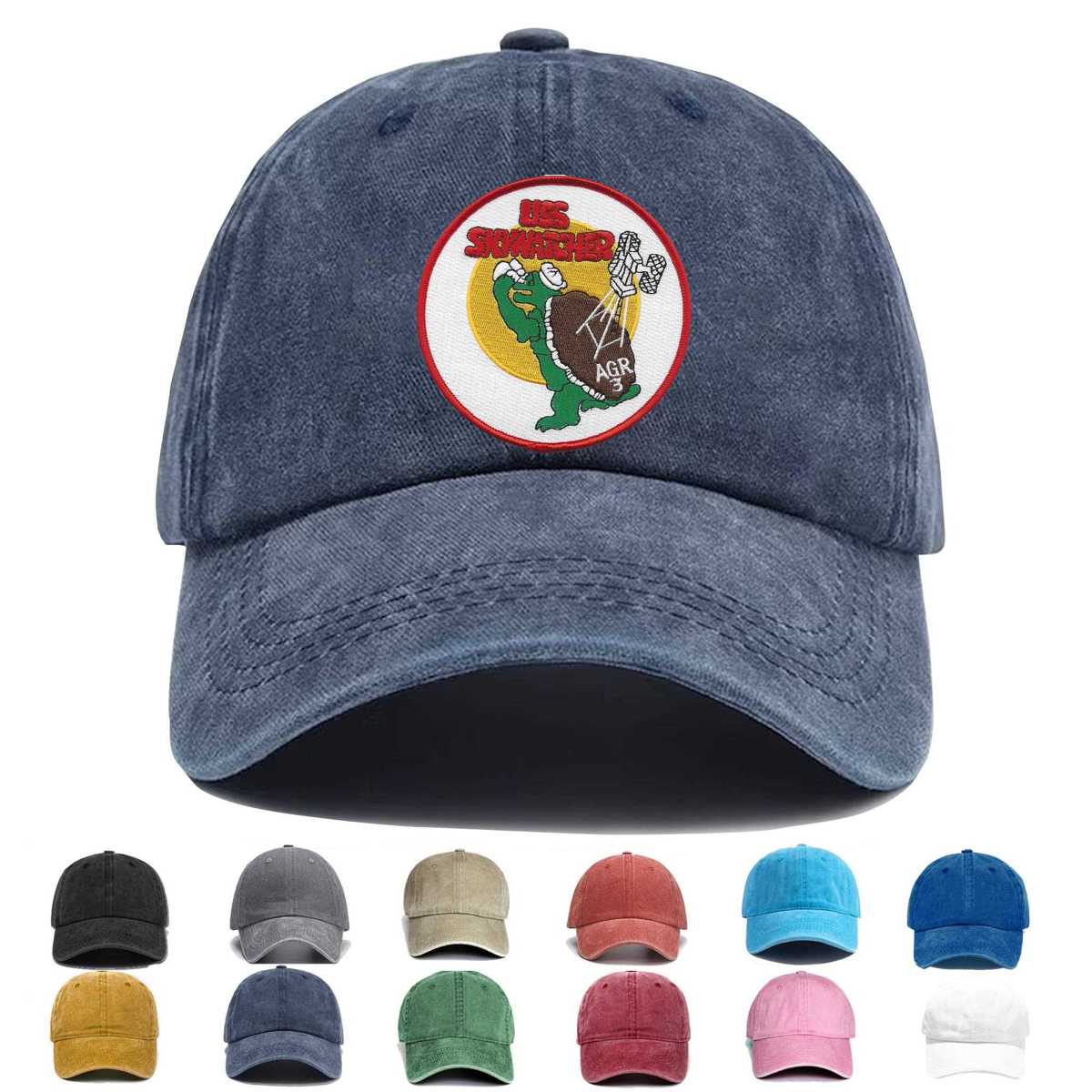 Uss Skywatcher Agr 3 Radar Picket Ship Embroidered Hat - Custom Hat