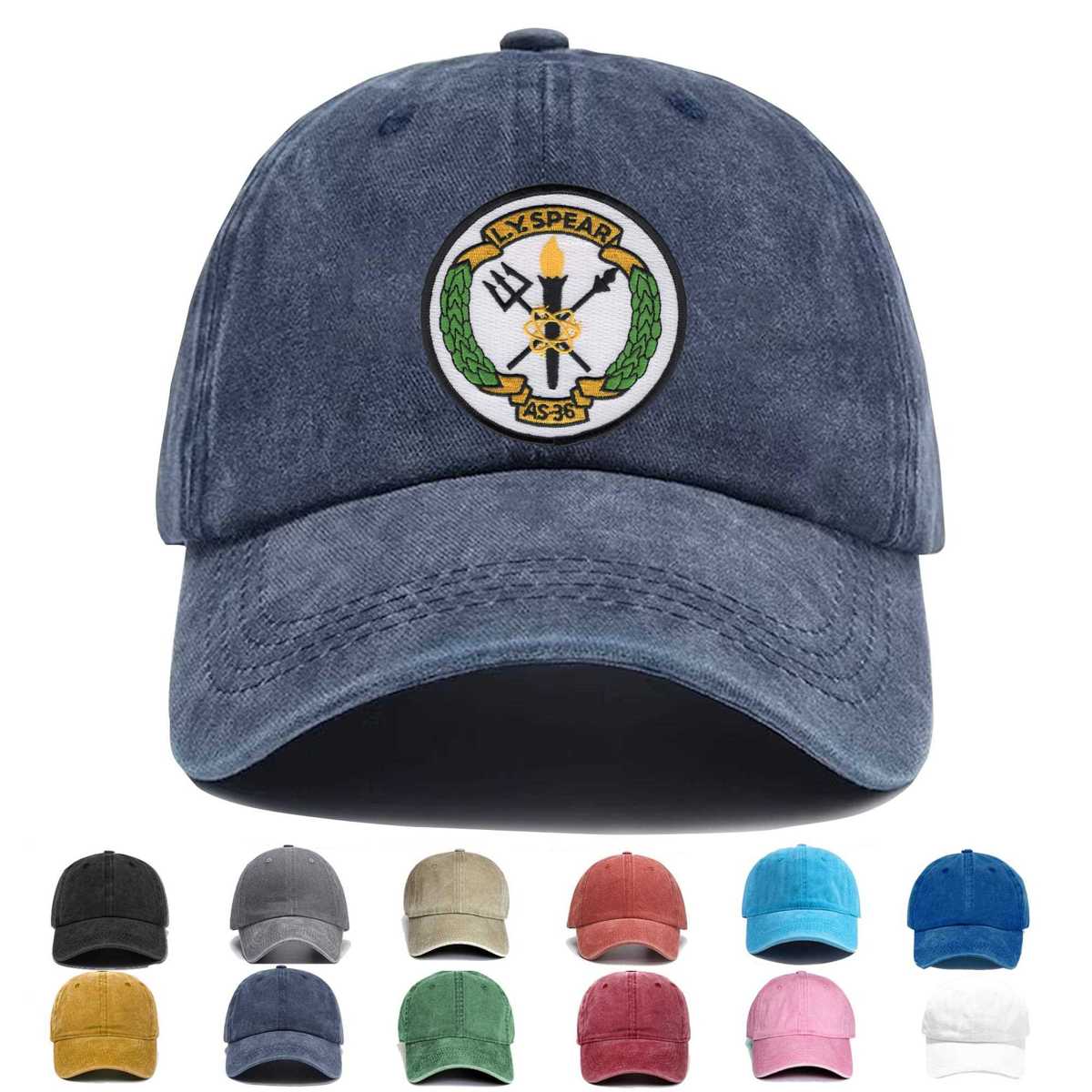 Uss Spear As 36 Embroidered Hat - Custom Hat
