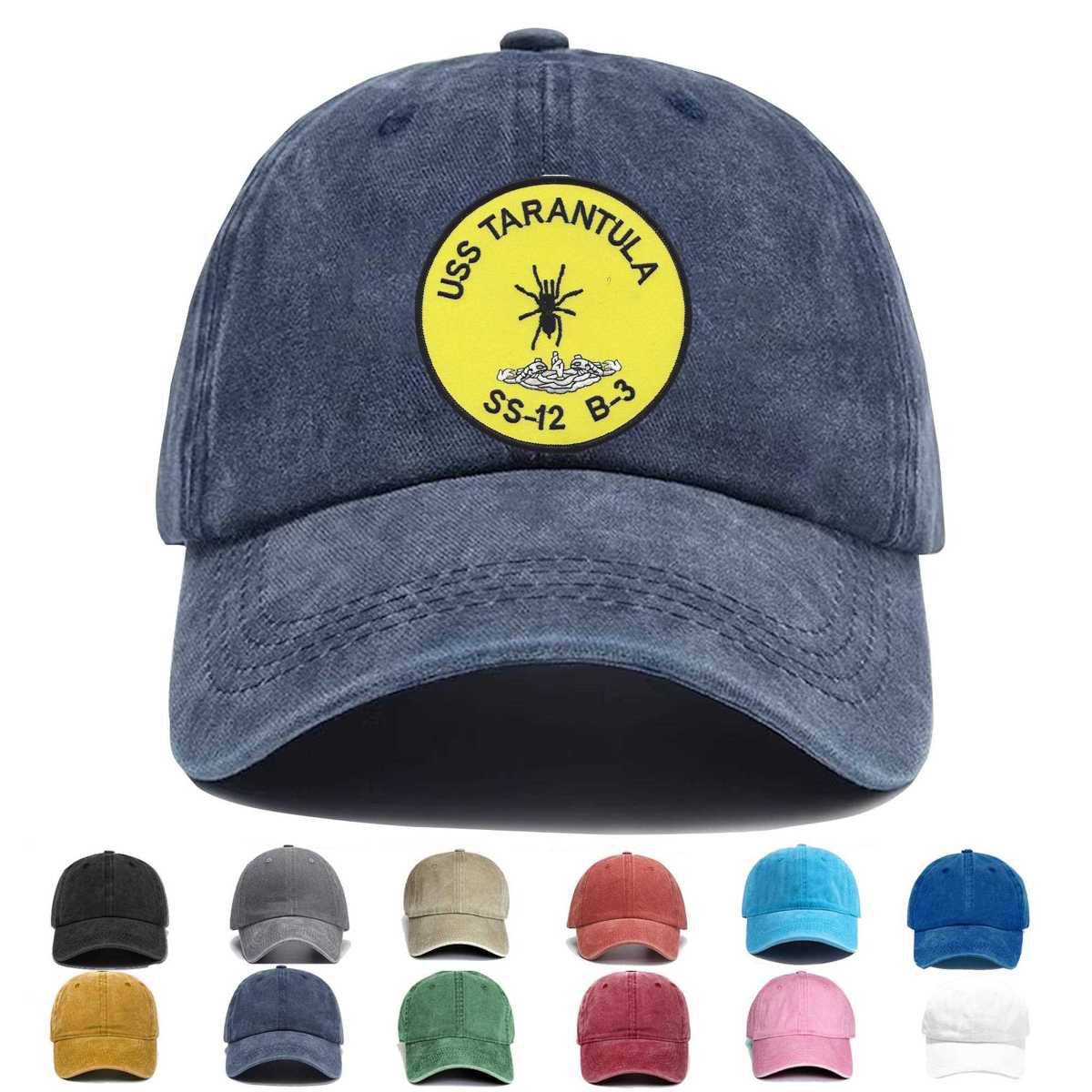 Uss Tarantula At Ss B3 To Ss 12 Submarine Embroidered Hat - Custom Hat
