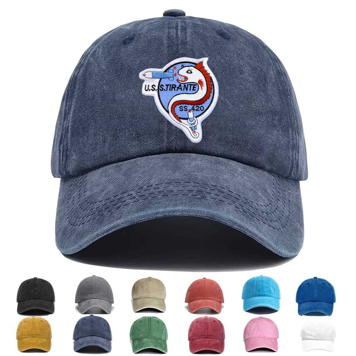 Uss Tirante Ss 420 Embroidered Hat - Custom Hat