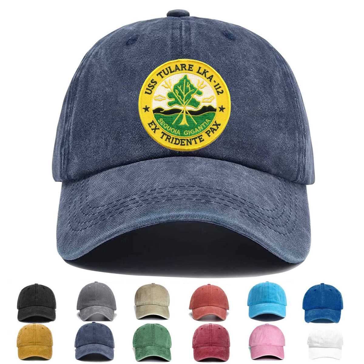 Uss Tulare Lka 112 Embroidered Hat - Custom Hat