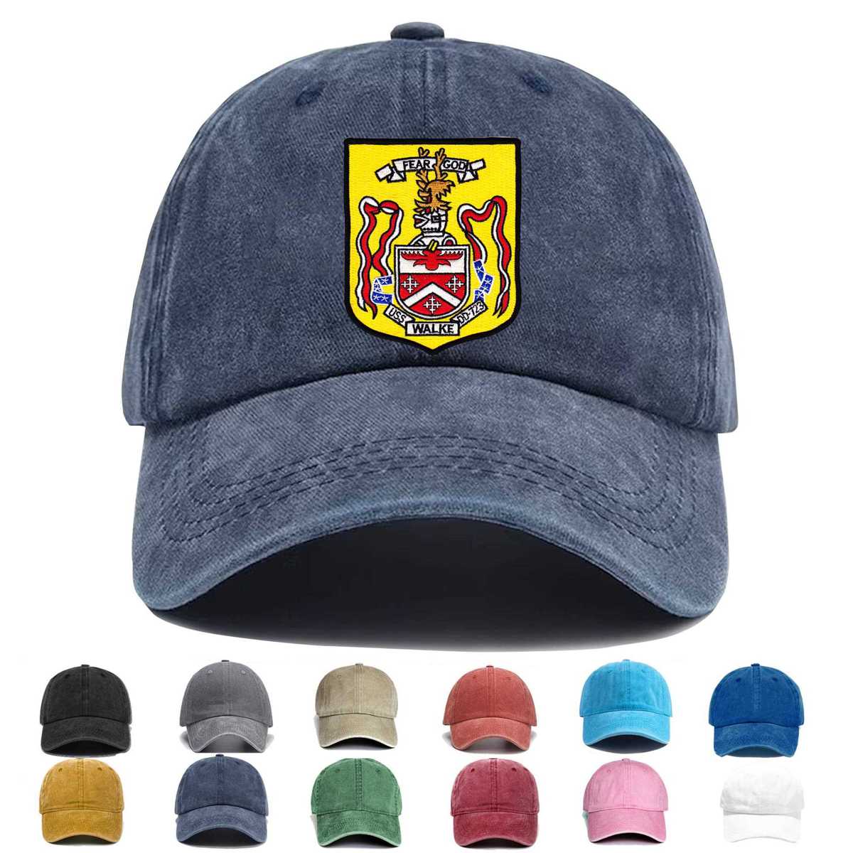 Uss Walke Dd 723 Destroyer Shipl Embroidered Hat - Custom Hat