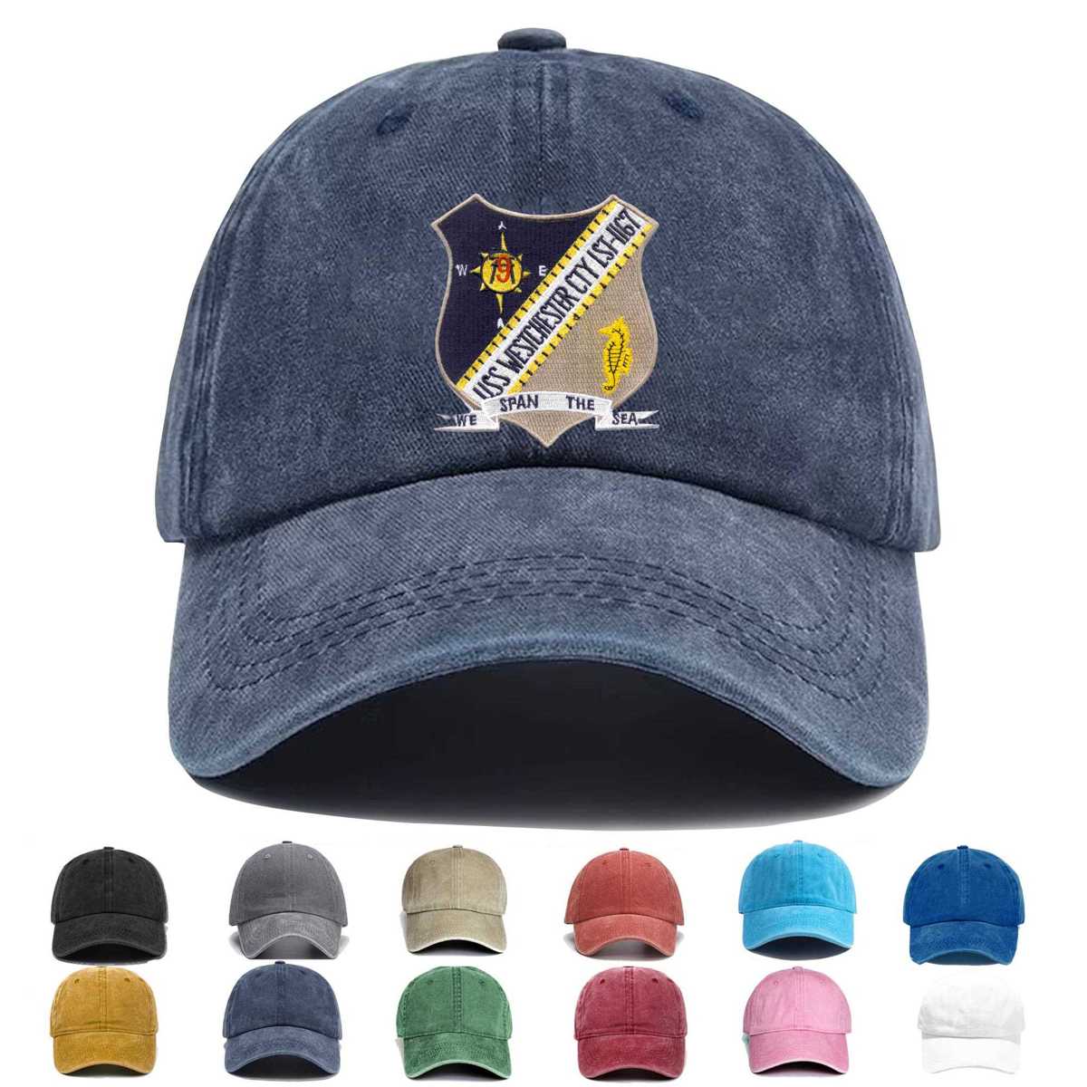 Uss Westchester County Lst 1167 Embroidered Hat - Custom Hat