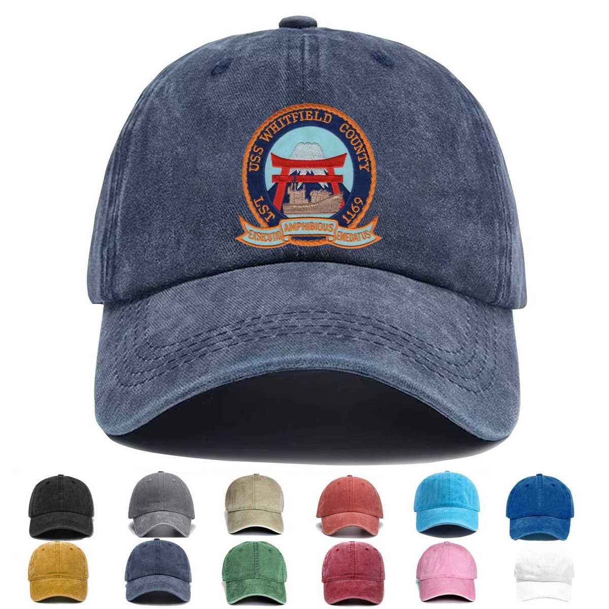 Uss Whitfield County Lst 1169 Embroidered Hat - Custom Hat