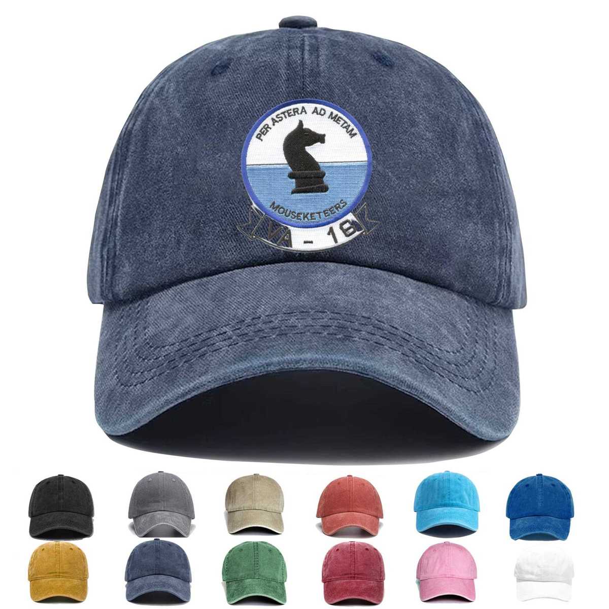 Va 16 Attack Squadron Sixteen Version A Embroidered Hat - Custom Hat