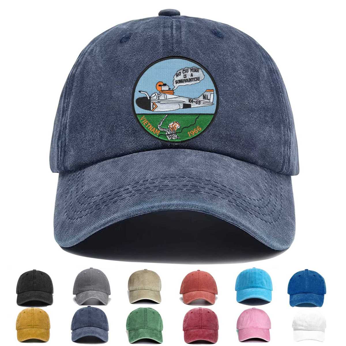 Va 65 Aviation Attack Squadron Sixty Five Embroidered Hat - Custom Hat