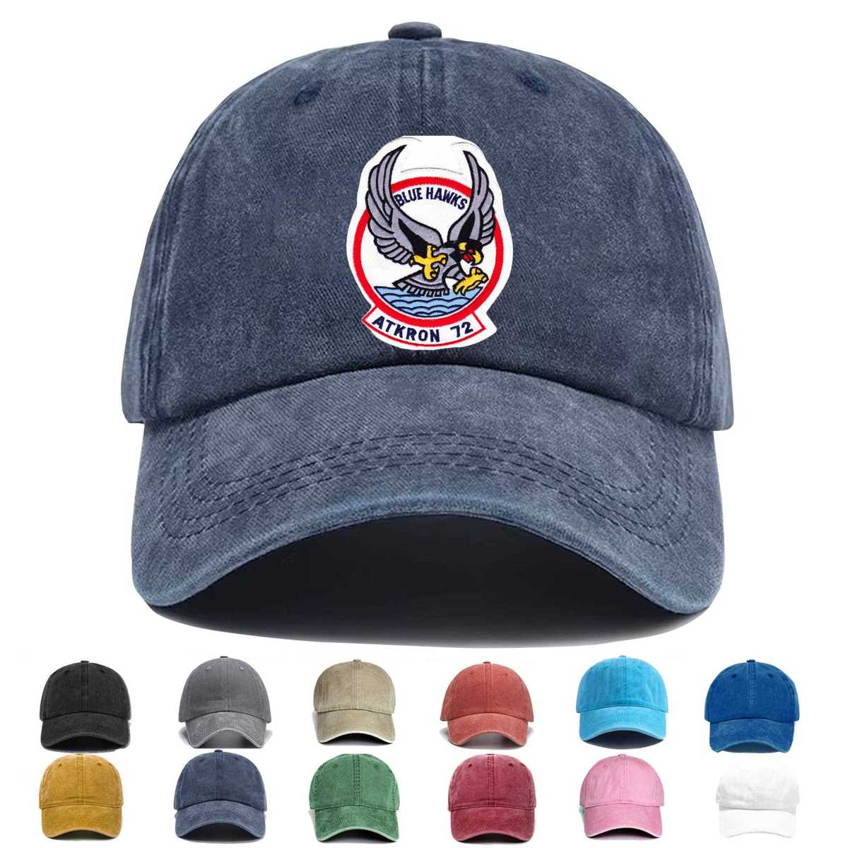 Va 72 Blue Hawks Atkron Embroidered Hat - Custom Hat