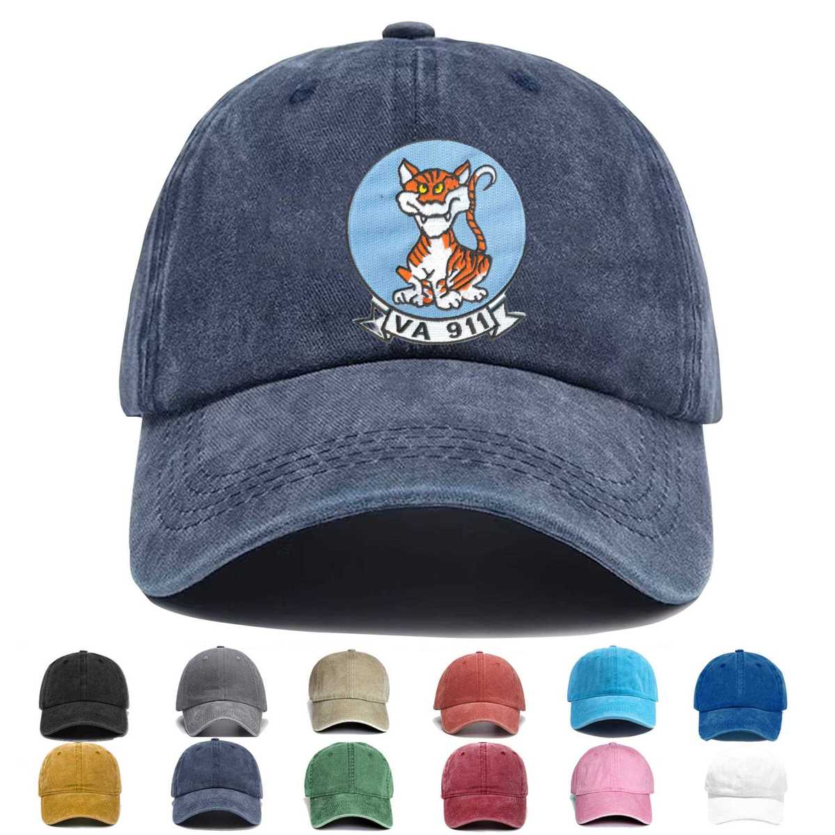 Va 911 Attack Squadron Nine Eleven Embroidered Hat - Custom Hat