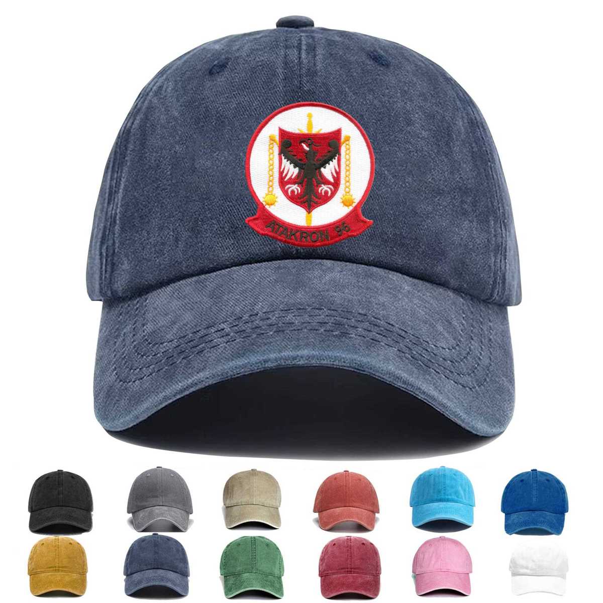 Va 96 Attack Squadron Ninety Six Embroidered Hat - Custom Hat
