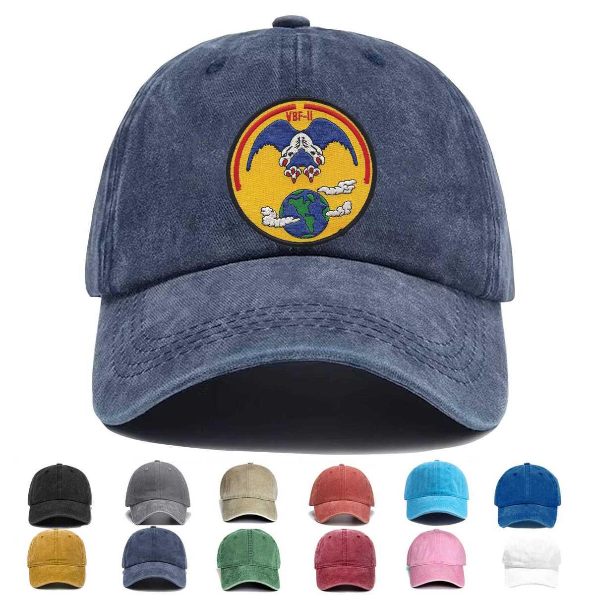 Vbf 11 Aviation Fleet Bombing Fighter Squadron Eleven Embroidered Hat - Custom Hat