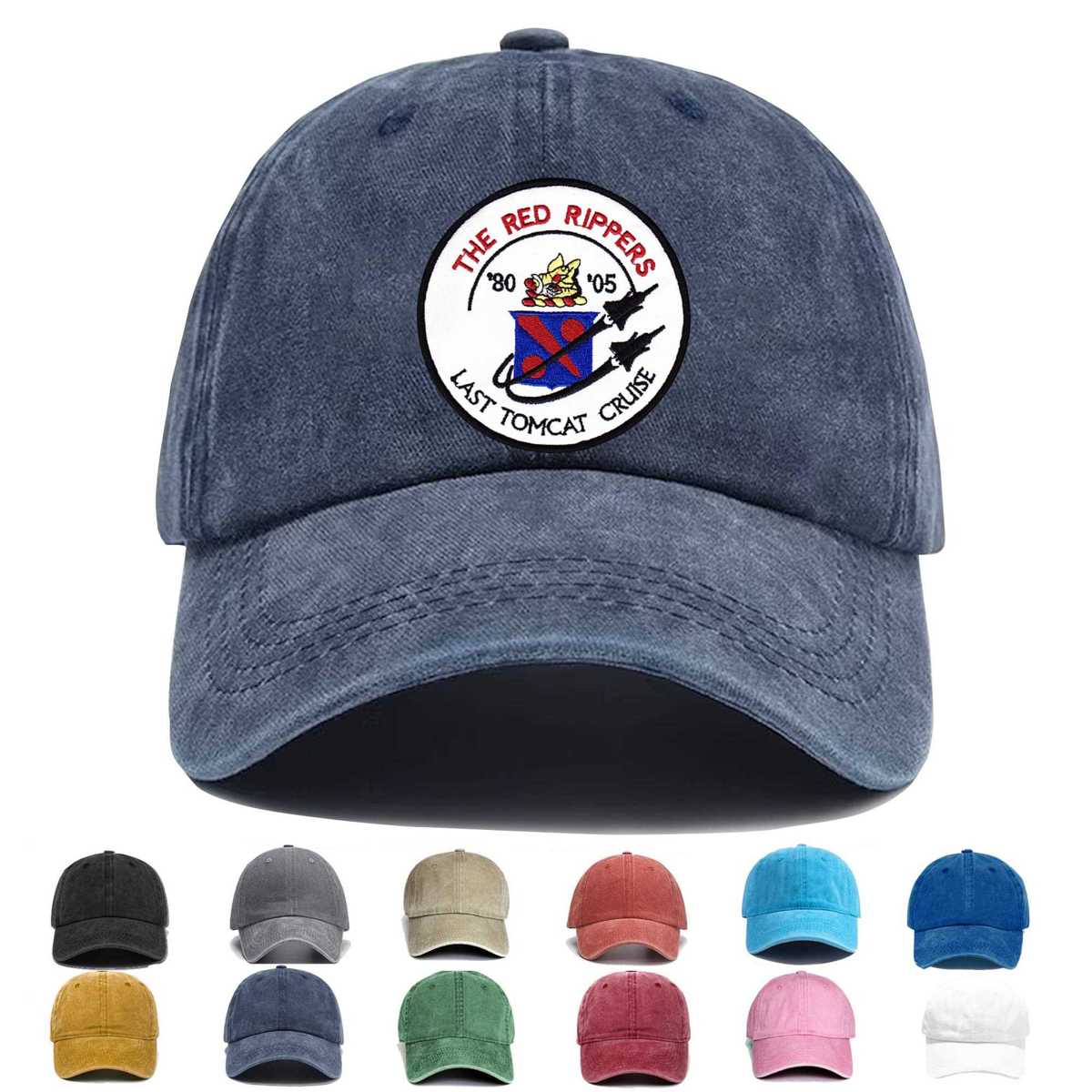Vf 11 The Red Rippers Last Tomcat Cruise Embroidered Hat - Custom Hat