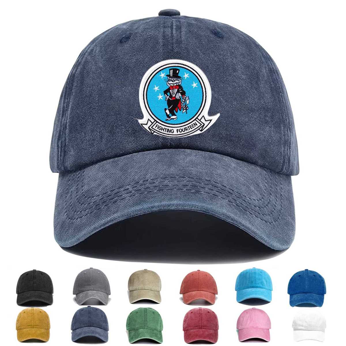 Vf 14 Fighting Fourteen Embroidered Hat - Custom Hat