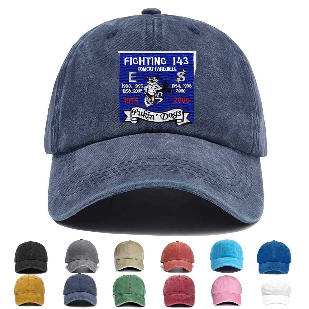 Vf 143 Pukin Dogs Tomcat Farewell Embroidered Hat - Custom Hat