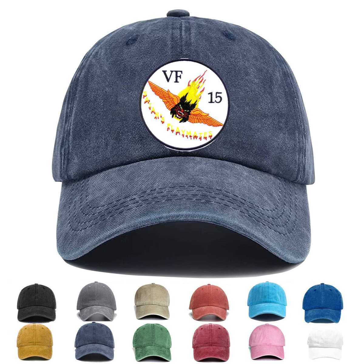 Vf 15 Fighter Squadron Embroidered Hat - Custom Hat