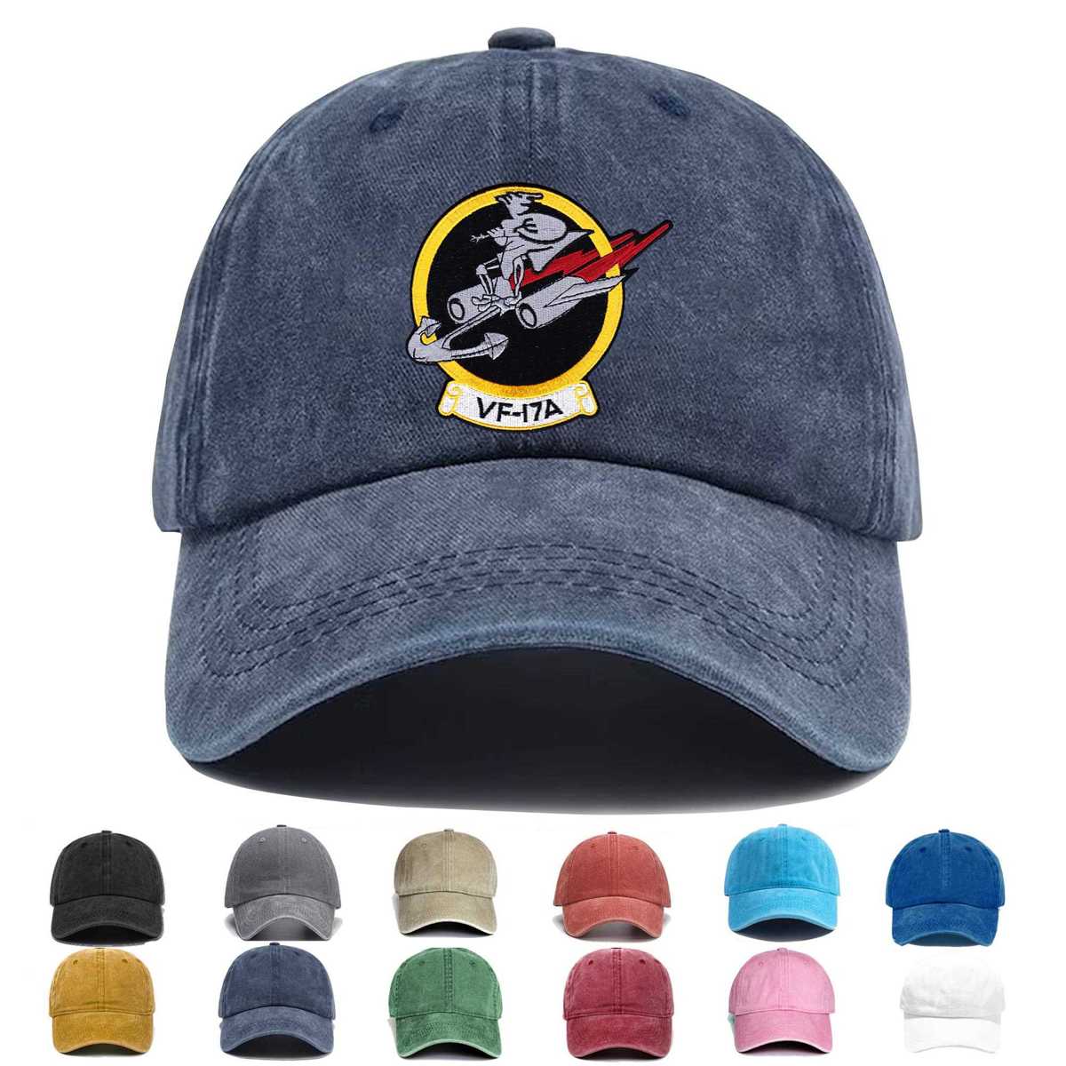 Vf 17a Squadron Seventeen Embroidered Hat - Custom Hat