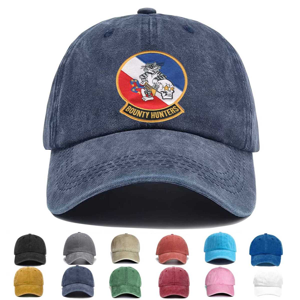 Vf 2 F 14 Tomcat Bounty Hunters Embroidered Hat - Custom Hat