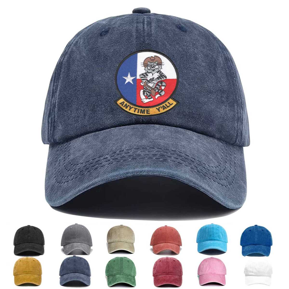 Vf 201 Anytime Yall Embroidered Hat - Custom Hat