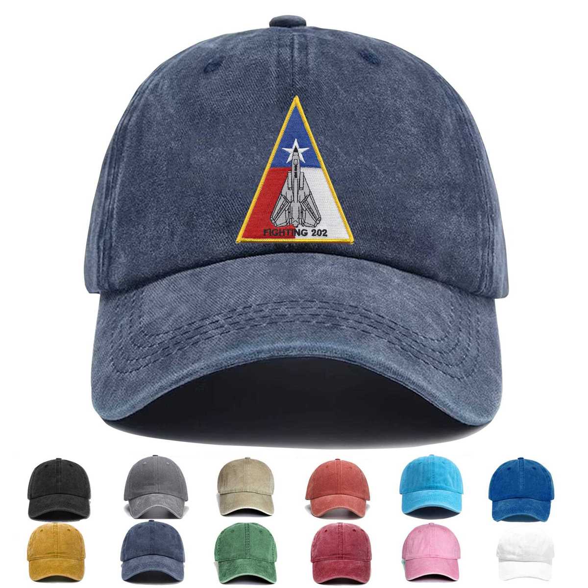 Vf 202 F 14 Triangle Embroidered Hat - Custom Hat